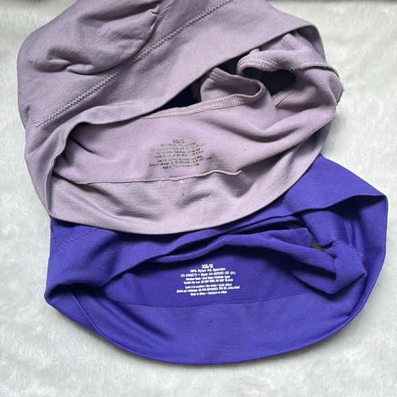 FREE WITH PURCHASE - Set of Two Purple Sports Bras - Picture 7 of 7